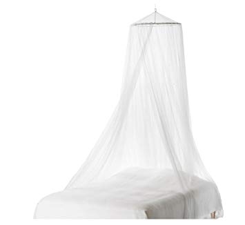 Home White Bed Mosquito Netting Mesh Canopy Round Dome Bedding Net
