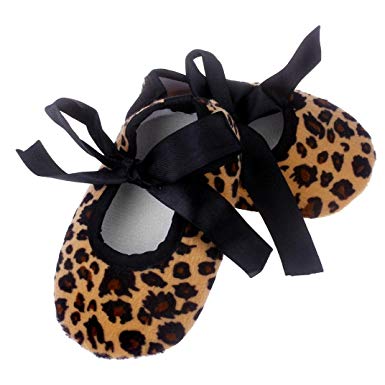 Clearance ! Newborn Shoes,kaifongfu Kids Baby Bowknot Leopard Printing Shoes Newborn Cloth Shoes