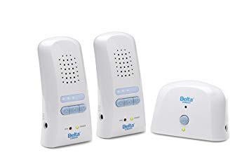 Delta Children Safe-n-Clear Digital Baby Monitor w/LED, Two Parent Units