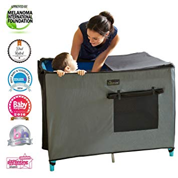 SnoozeShade - Breathable Pack N Play Crib Canopy and Netting Sleep Shade