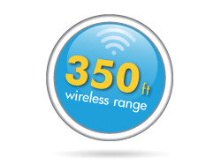 350ft Wireless Range