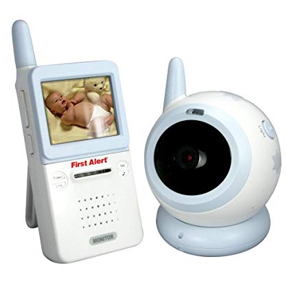 First Alert D545B Digital Wireless Baby Monitor, White/Blue