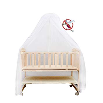Sealive Baby Nursery Mosquito Net Baby Toddler Bed Crib Canopy Netting Dome Hanging Mosquito Soft &...