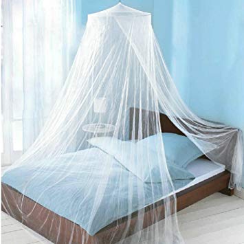 Icibgoods Dome Bed Canopy Netting Princess Mosquito Net for Babies Adults Home (White)