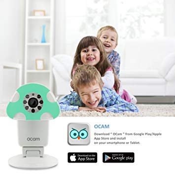 OCam-M1 Wi-Fi Wireless Baby Monitor Security Video Camera & Nanny Cam DVR iPhone iPad iOS...