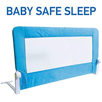 Tatkraft Guard Foldable Bed Rail Guard Baby Safe Sleep 120X47X65cm Powder Coated Steel Plastic Polyester